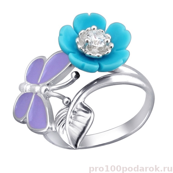 Серебряное кольцо 01К2511256Э-1