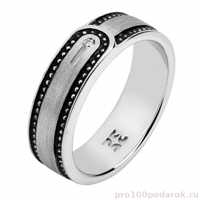 Серебряное кольцо с эмалью и Swarovski